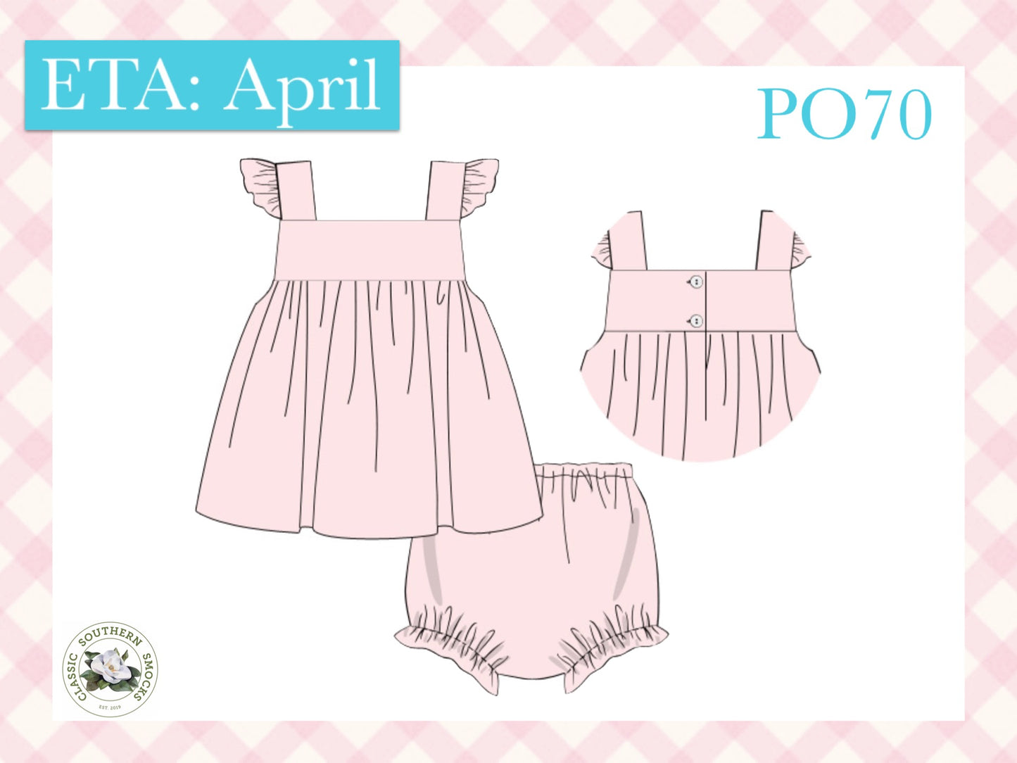 PO70 Muslin Family Collection: Girl Bloomer Set