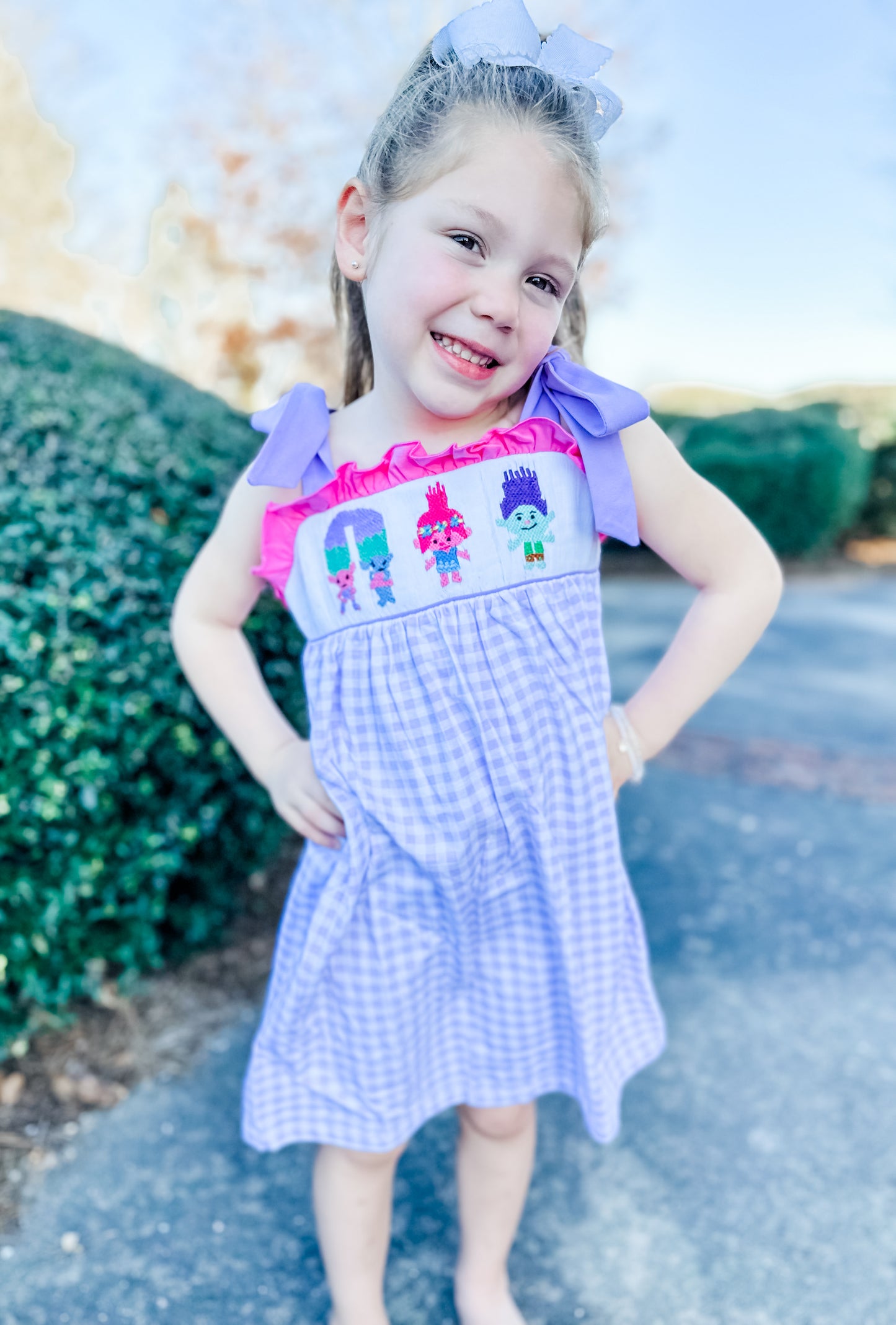 Colorful Friend Smocked Dress