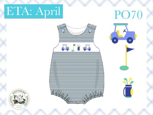 PO70 Smocked Golf Boy Bubble