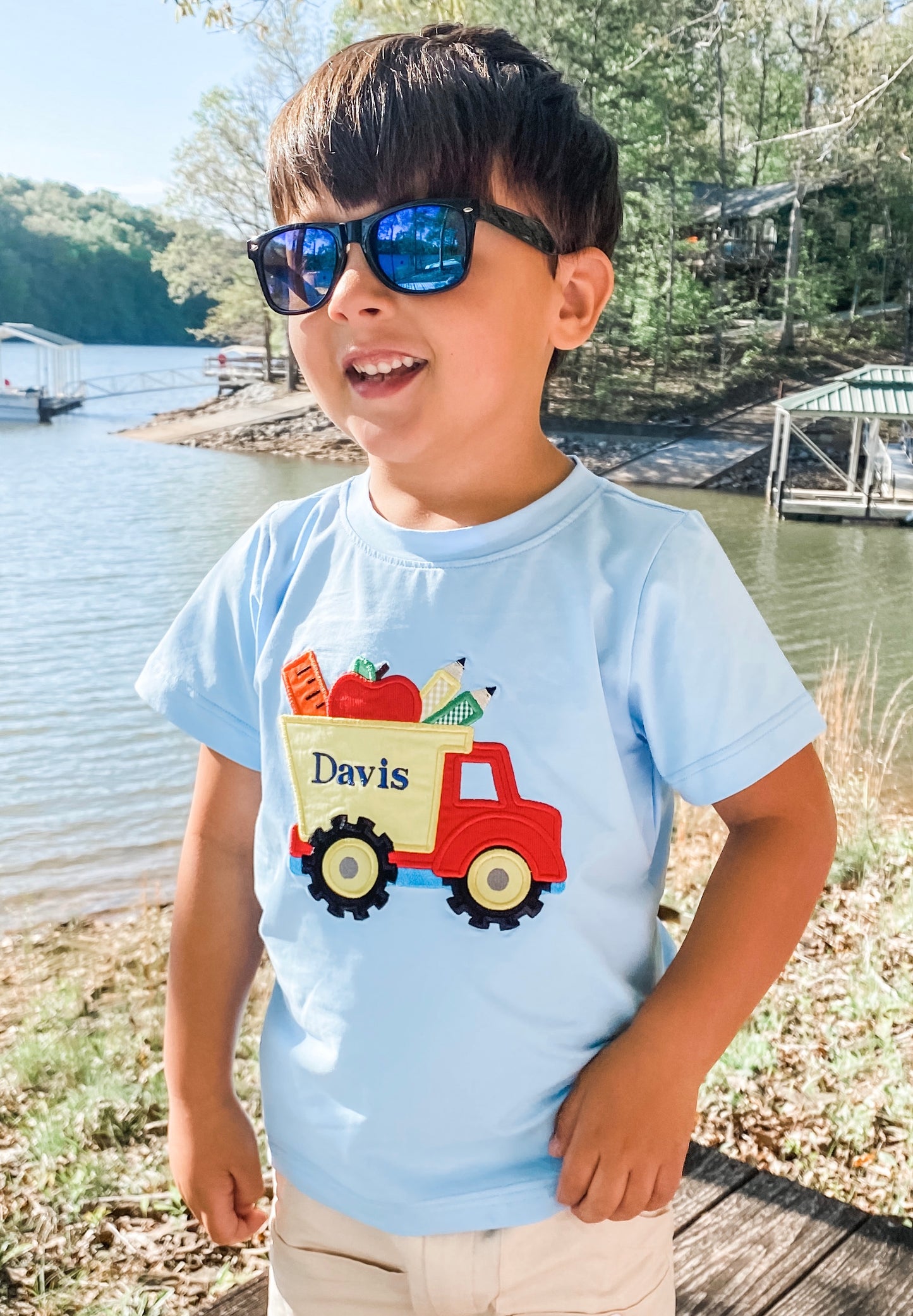 Boy Apple Applique Shirt