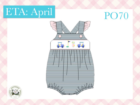 PO70 Smocked Golf Girl Bubble