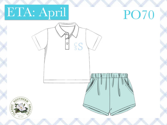 PO70 Muslin Family Collection: Boy Short Set