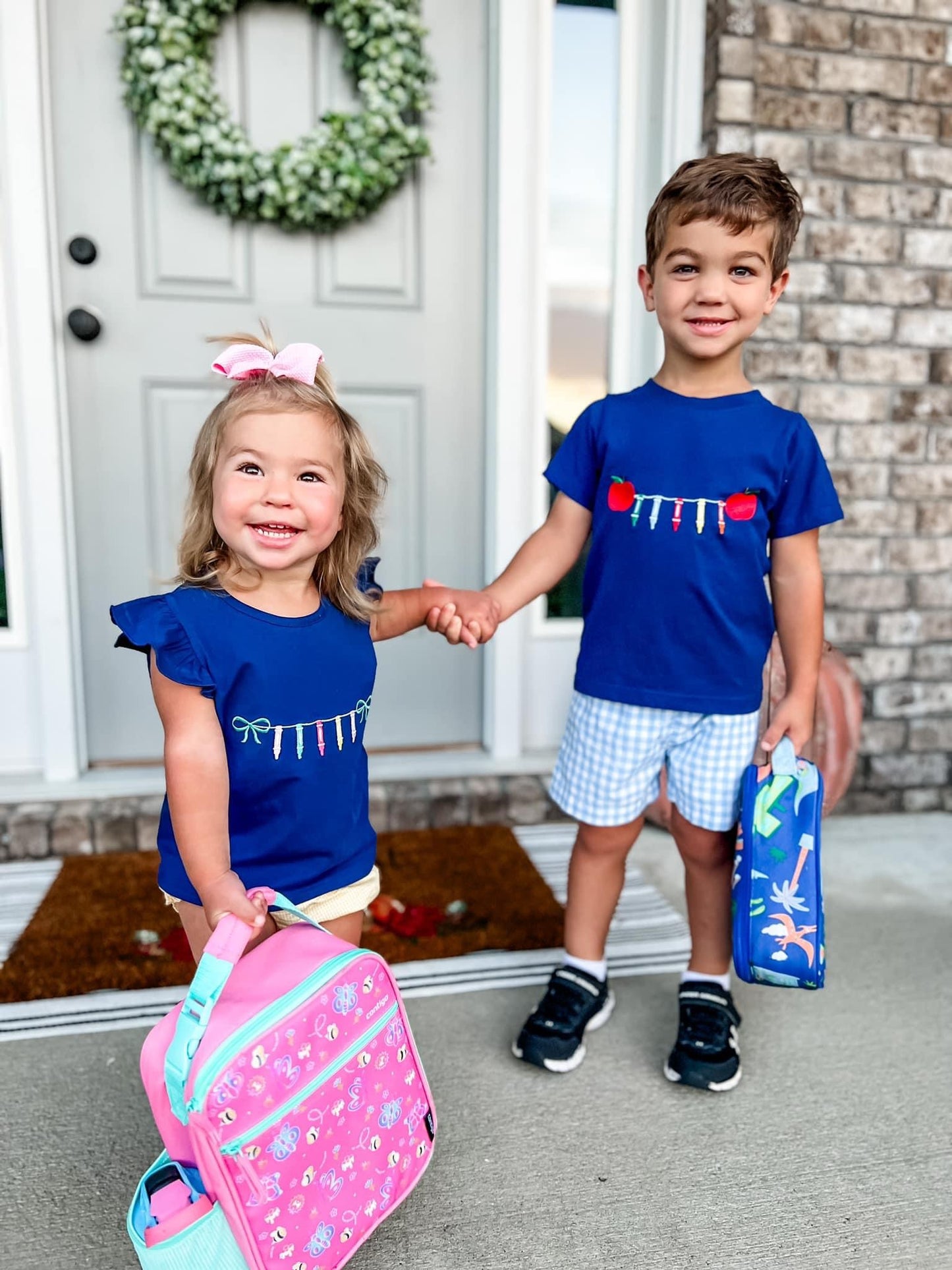 Girl Embroidered Crayon Shirt