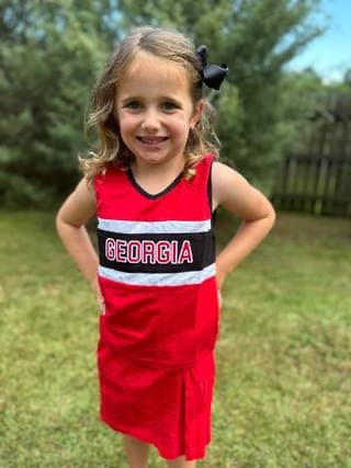 Red and Black Cheerleading Set