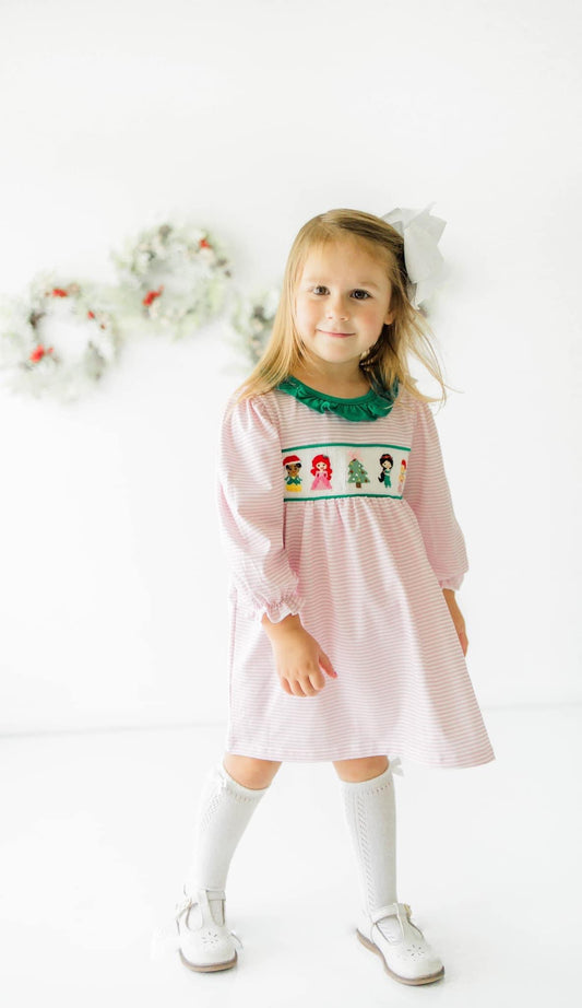 Smocked Christmas Princess Smocked Dress