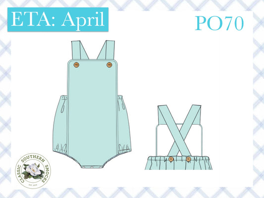 PO70 Muslin Family Collection: Boy Sunsuit