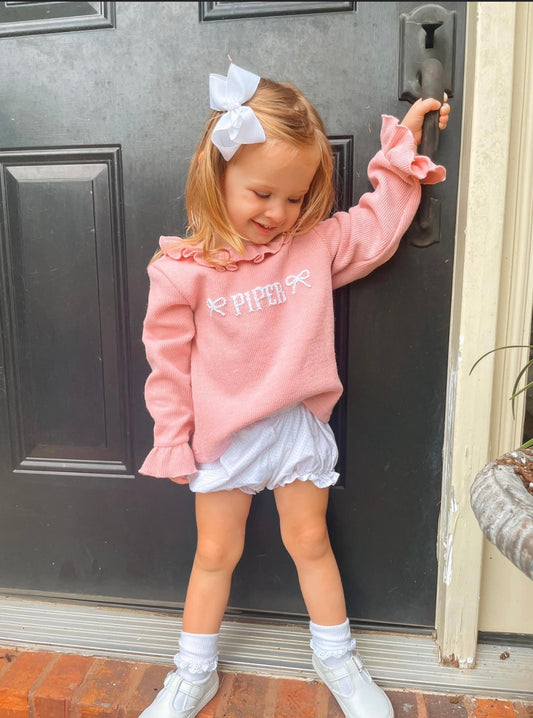 Pink Bow Sweater