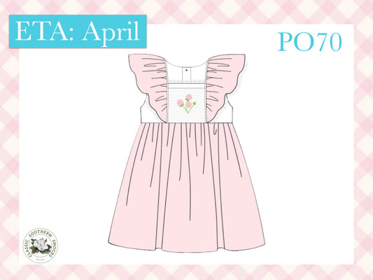 PO70 Florals on Pink Dress