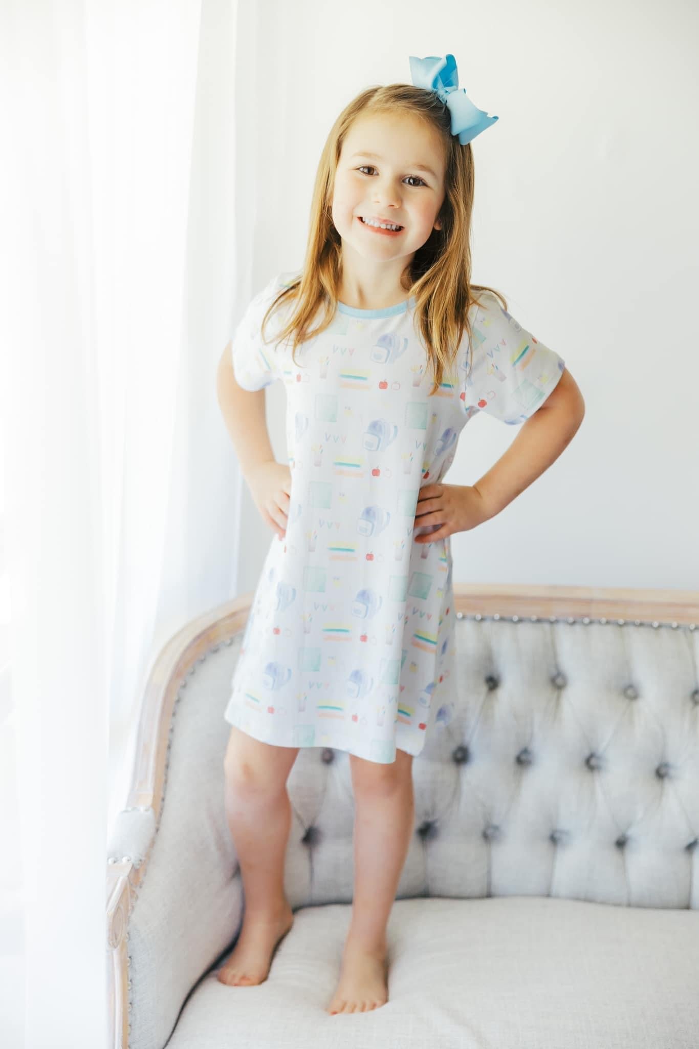 Back to School Watercolor Play Dress