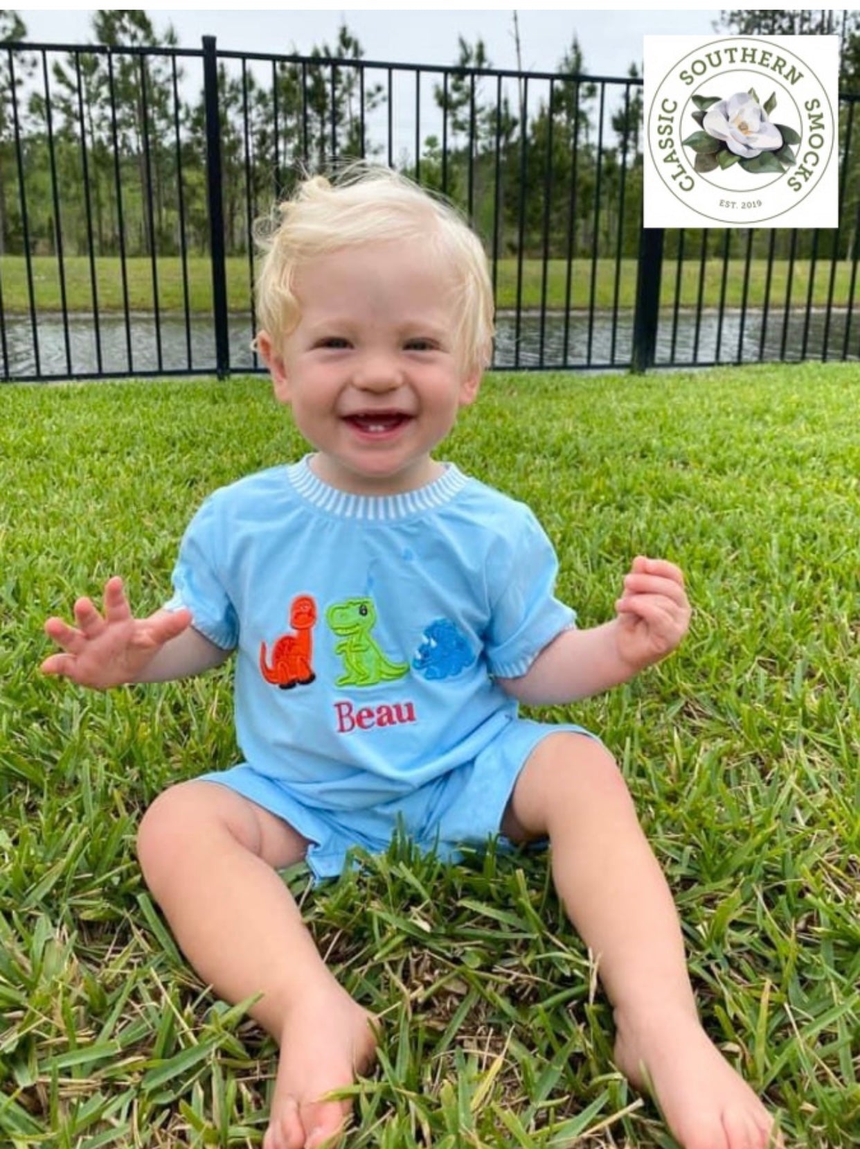 Dinosaur Applique Romper